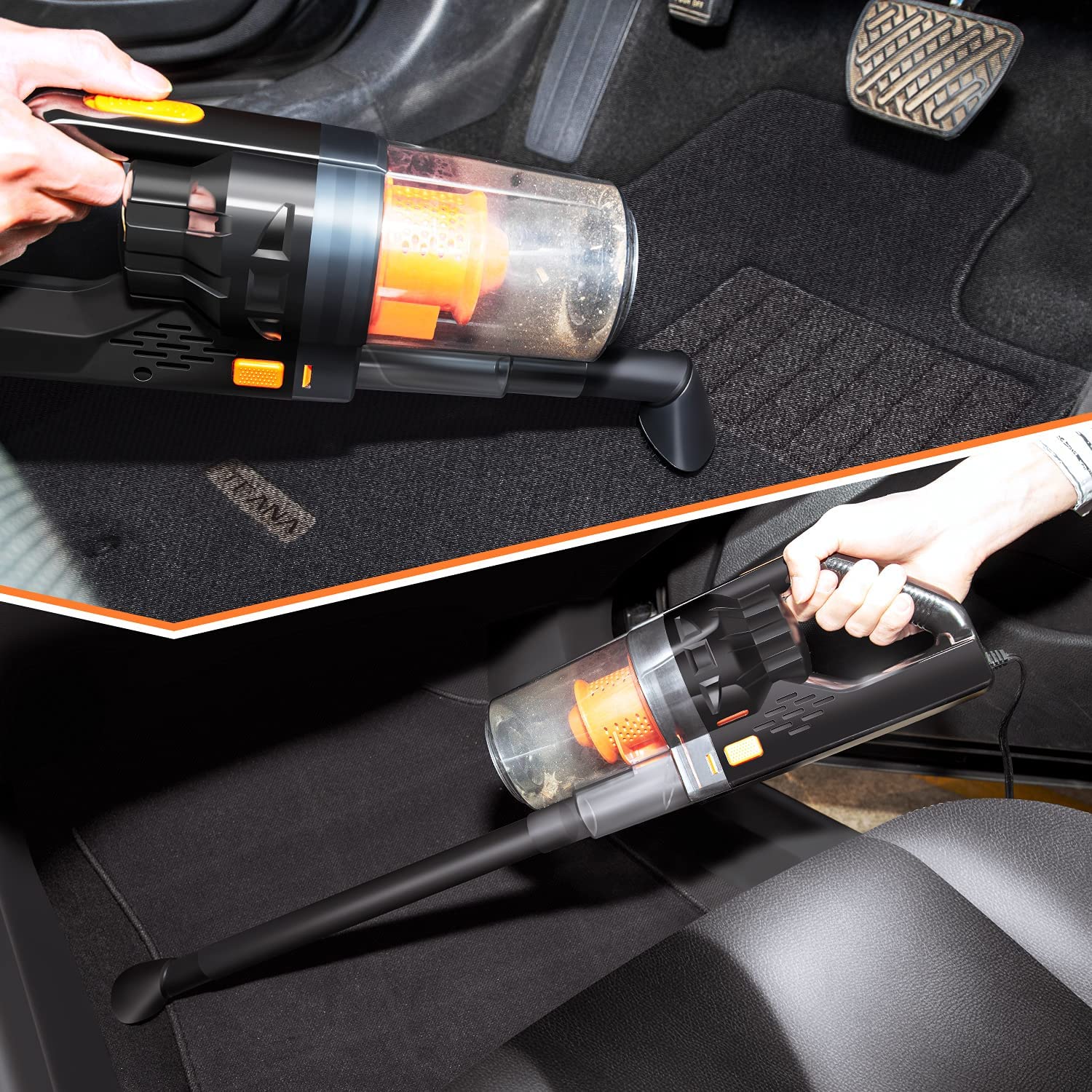 CherylonCar Portable Car Vacuum Cleaner High Power for Car Interior Cleaning  (Black)